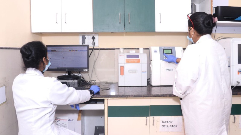 Karuna Hospital laboratory team